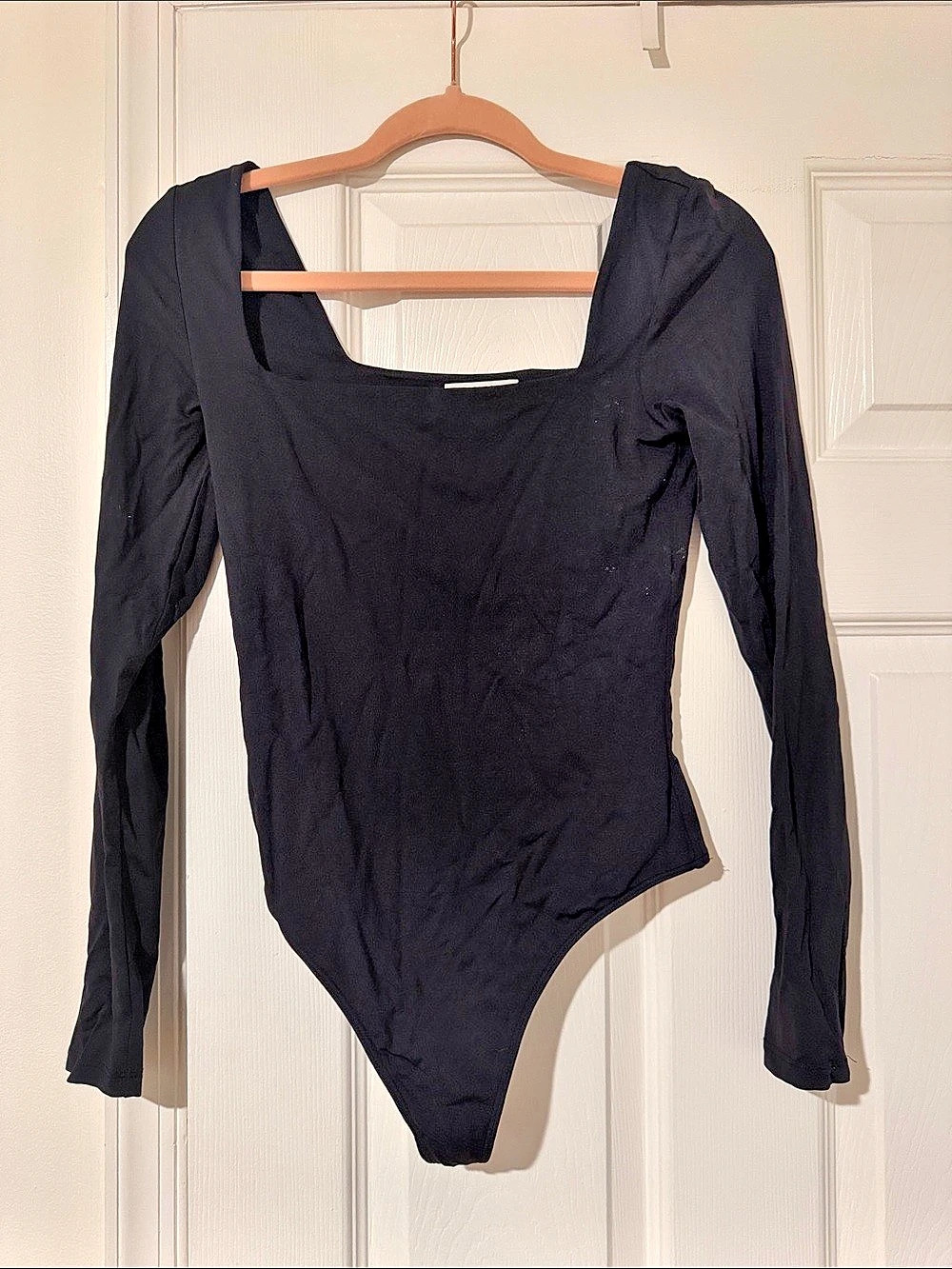 Babaton Contour Squareneck Longsleeve Bodysuit Black